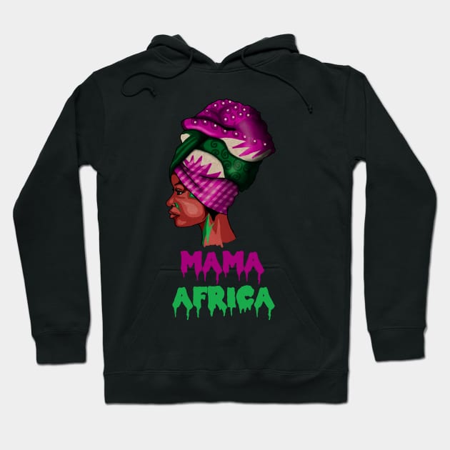 Mama Africa, Proud African Woman Hoodie by dukito